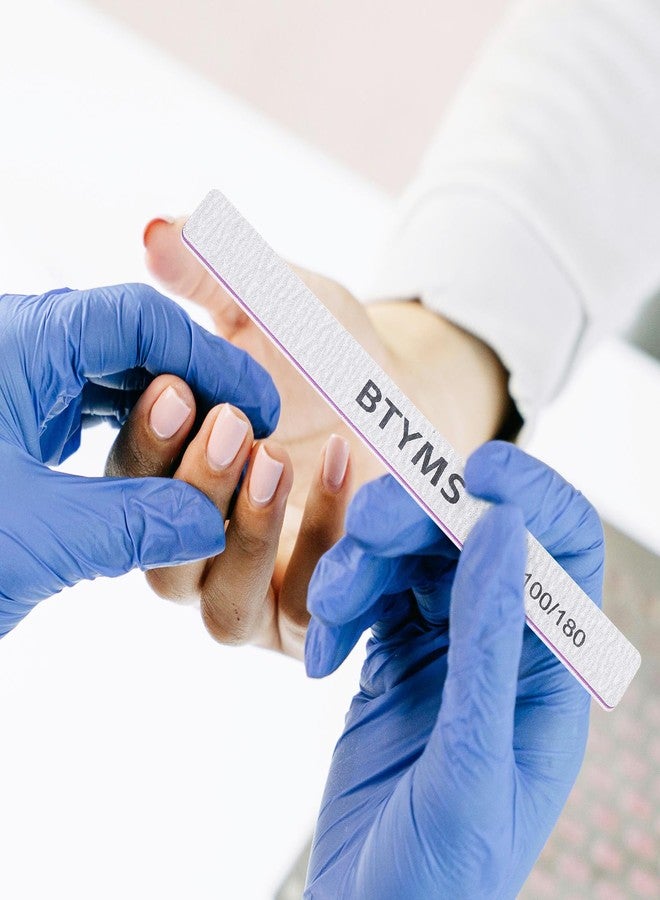 بي تي واي ام اس مجموعة أدوات تجميل الأظافر الاحترافية ذات الوجهين من BTYMS، 30 قطعة، بدرجات خشونة 100/180، مناسبة للأظافر الأكريليك - Image 5